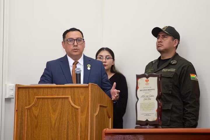 Discurso durante el reconocimiento por el Día del Abogado en Bolivia